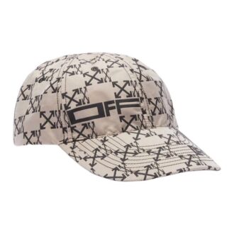 Șapcă alb crem pentru bărbați Off-White cu imprimeu săgeată Arrows