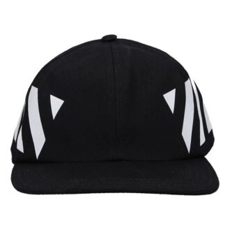 Șapcă de baseball casual cu dungi, negru