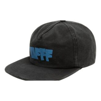 Șapcă minimalistă casual din bumbac FW21 cu imprimeu alfabetic, negru