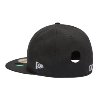 Șapcă Off-White pentru bărbați x MLB x New Era Crossover Hole din lână, negru