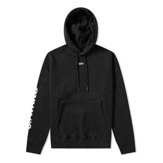 C/O Virgil Abloh Pulover negru pentru bărbați cu cranii în diagonală