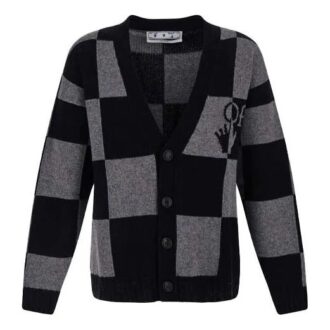 Cardigan cu mâneci lungi și decolteu în V din colecția FW21, versiunea standard, negru