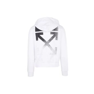 Cămașă albă pentru bărbați Off-White FW21 cu mâneci lungi, croială lejeră și model cu săgeți în degrade