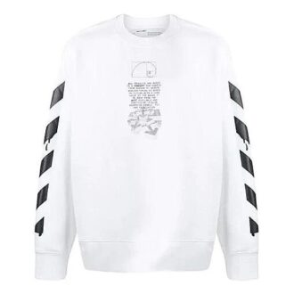 Cămașă albă sport Off-White pentru bărbați, din bumbac, cu săgeți
