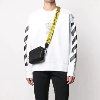 Cămașă albă sport Off-White pentru bărbați, din bumbac, cu săgeți