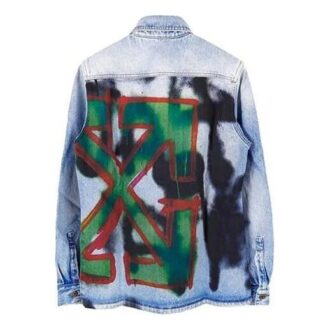 Cămașă din denim Doodle FW19 pentru bărbați, albastră