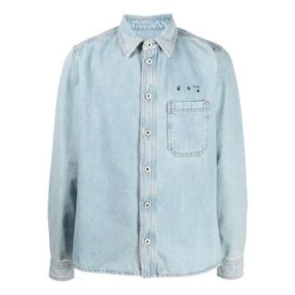 Cămașă din denim pentru bărbați SS21 Arrows, albastră