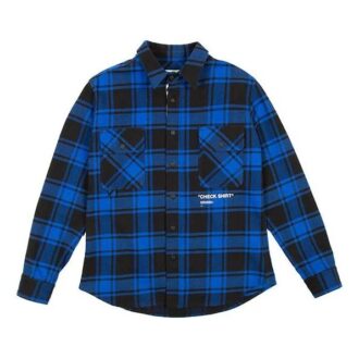 Cămașă din flanel cu Quote C/O Virgil Abloh