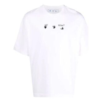 FW21 Cămașă cu mâneci scurte și imprimeu cu logo Arrows, versiune standard, albă