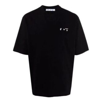 FW21 Cu imprimeu logo, guler rotund, pantaloni scurți, versiune standard, negru