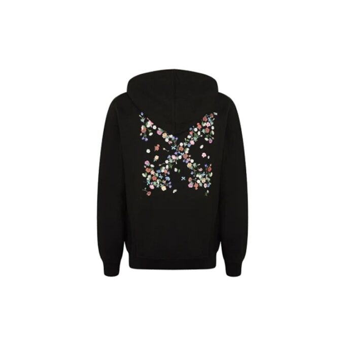 FW21 Versiune standard cu flori și litere, unisex, negru