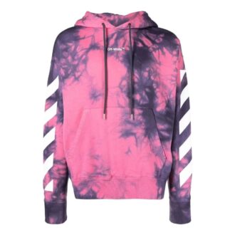 Hanorac cu glugă Arrows tie-dye „Roz”