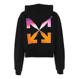 Hanorac cu glugă în degrade „Negru multicolor”