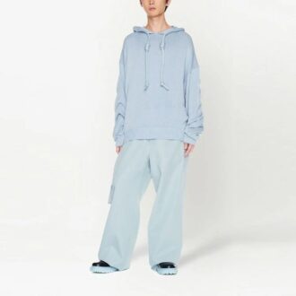 Hanorac cu glugă Off-White 3d Diag Knit „Albastru pal”