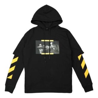Off-White Bărbați FW21 Model pictură Caravaggio, croială largă, negru Off-White Bărbați FW21 Model pictură Caravaggio, croială largă, negru