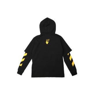 Off-White Bărbați FW21 Model pictură Caravaggio, croială largă, negru Off-White Bărbați FW21 Model pictură Caravaggio, croială largă, negru