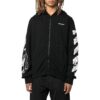 Off-White Bărbați FW22 Cu imprimeu cu model nervurat Croială ajustată Negru