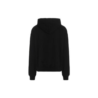 Off-White Bărbați FW22 cu logo alfabet imprimat, cu glugă, mâneci lungi, croială largă, negru Off-White Bărbați FW22 cu logo alfabet imprimat, cu glugă, mâneci lungi, croială largă, negru