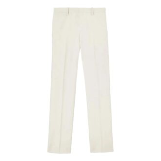 Off-White Bărbați FW22 Culoare solidă Centură cu cataramă Pantaloni drepți casual/Pantaloni Albi Off-White Bărbați FW22 Culoare solidă Centură cu cataramă Pantaloni drepți casual/Pantaloni Albi