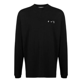 Off-White Bărbați FW22 Model cu imprimeu logo, mâneci lungi, negru Off-White Bărbați FW22 Model cu imprimeu logo, mâneci lungi, negru