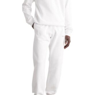 Off-White Bărbați FW22 Pantaloni sport/pantaloni/joggers cu imprimeu săgeată pe spate și talie elastică, alb Off-White Bărbați FW22 Pantaloni sport/pantaloni/joggers cu imprimeu săgeată pe spate și talie elastică, alb