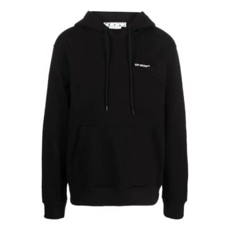 Off-White Bărbați FW22 Tricou cu mâneci lungi și imprimeu cu dungi diagonale, negru
