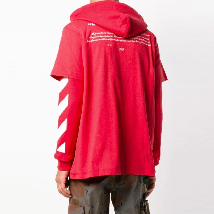 Off-White Bărbați Imprimare portret Roșu