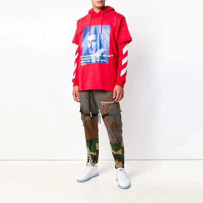 Off-White Bărbați Imprimare portret Roșu