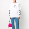 Off-White Bărbați Imprimare Sport Alb