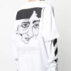 Off-White Bărbați Imprimare Sport Alb