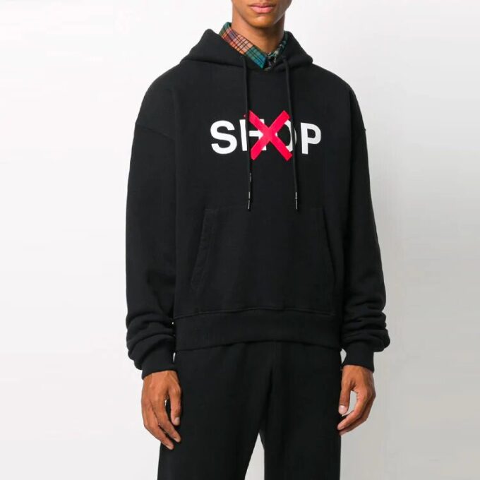 Off-White Bărbați Imprimeu Negru