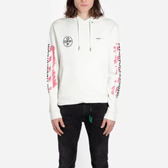 Off-White Bărbați Logo Alb
