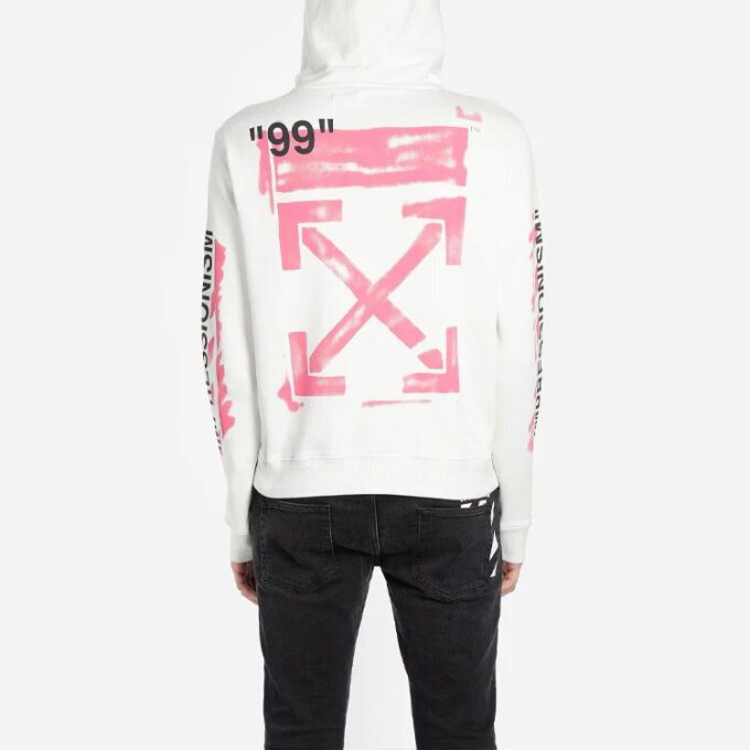 Off-White Bărbați Logo Alb