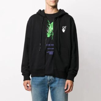 Off-White Bărbați Logo Negru
