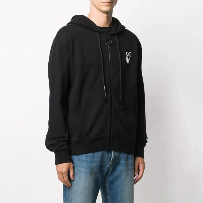 Off-White Bărbați Logo Negru