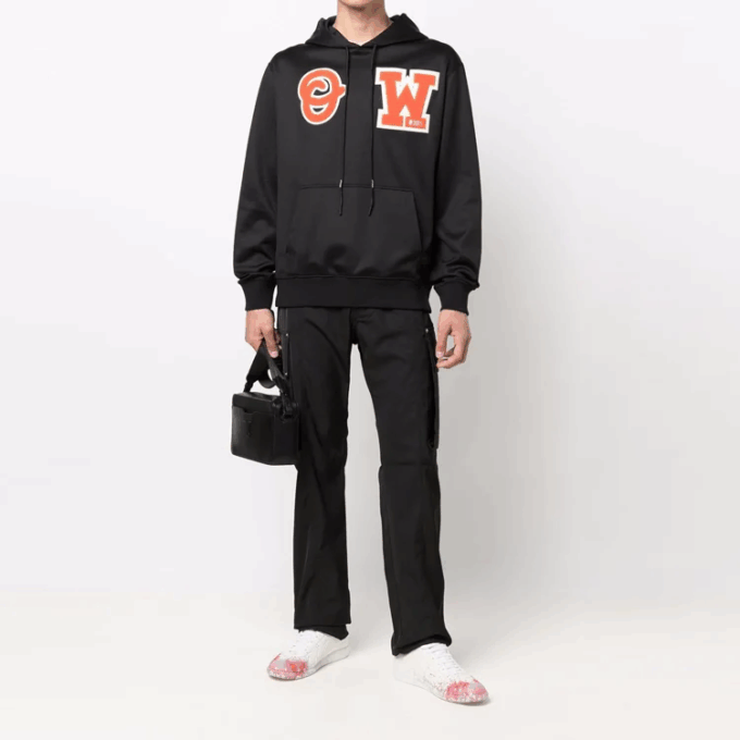 Off-White Bărbați Logo Negru