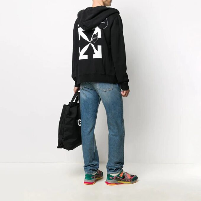 Off-White Bărbați Logo Negru