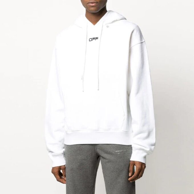 Off-White Bărbați Logo ondulat cu slogan imprimat