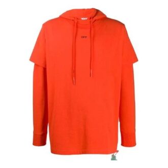 Off-White Bărbați Logo Săgeată Portocaliu Roșu