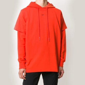 Off-White Bărbați Logo Săgeată Portocaliu Roșu