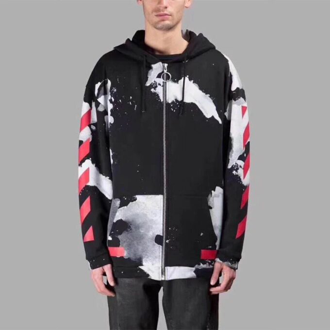 Off-White Bărbați Loose Fit Negru