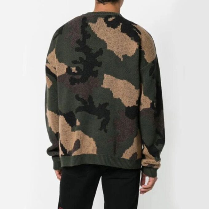 Off-White Bărbați Loose Green Camuflaj