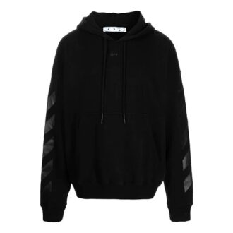 Off-White Bărbați Model cu săgeți Tricotaj cu țesătură simplă Negru