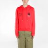 Off-White Bărbați Mona Lisa Imprimare Loose Fit Roșu