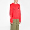 Off-White Bărbați Mona Lisa Imprimare Loose Fit Roșu