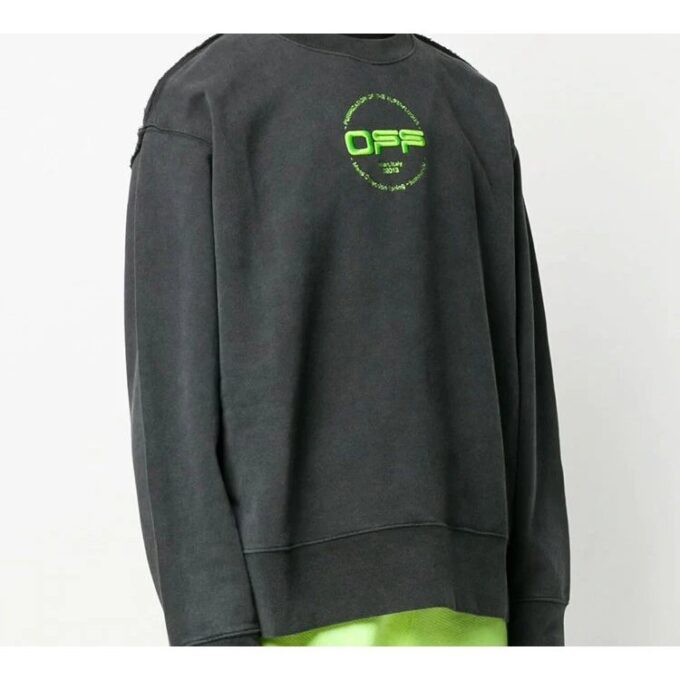 Off-White Bărbați OFF Spate Mare Negru