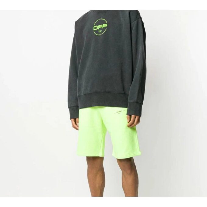 Off-White Bărbați OFF Spate Mare Negru