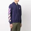 Off-White Bărbați SS21 Casual cu fermoar, versiune standard, albastru
