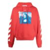 Off-White Bărbați SS21 Imprimare cu fotografie Mona Lisa Roșu