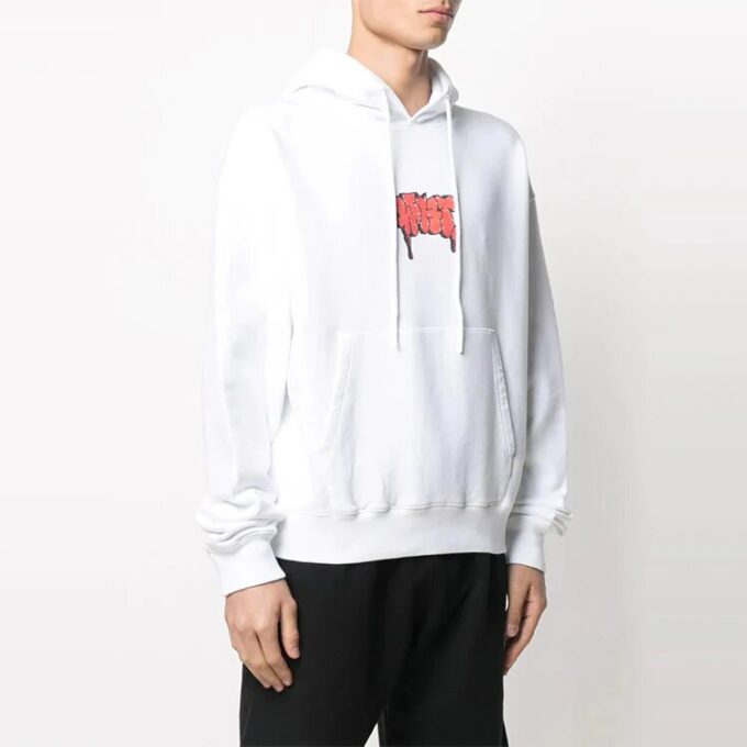 Off-White Bărbați SS21 Imprimare Graffiti Logo Alb